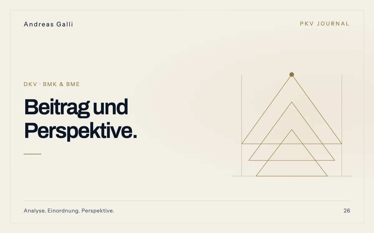 Beitragsbild zum Artikel: DKV Beitragsanpassung zum 01.04.2026: Das müssen Sie jetzt über die Tarife BMK und BME wissen