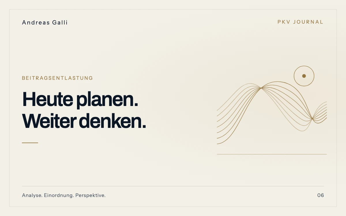 Beitragsbild: PKV-Beitragsentlastung 2026: sinnvoll?