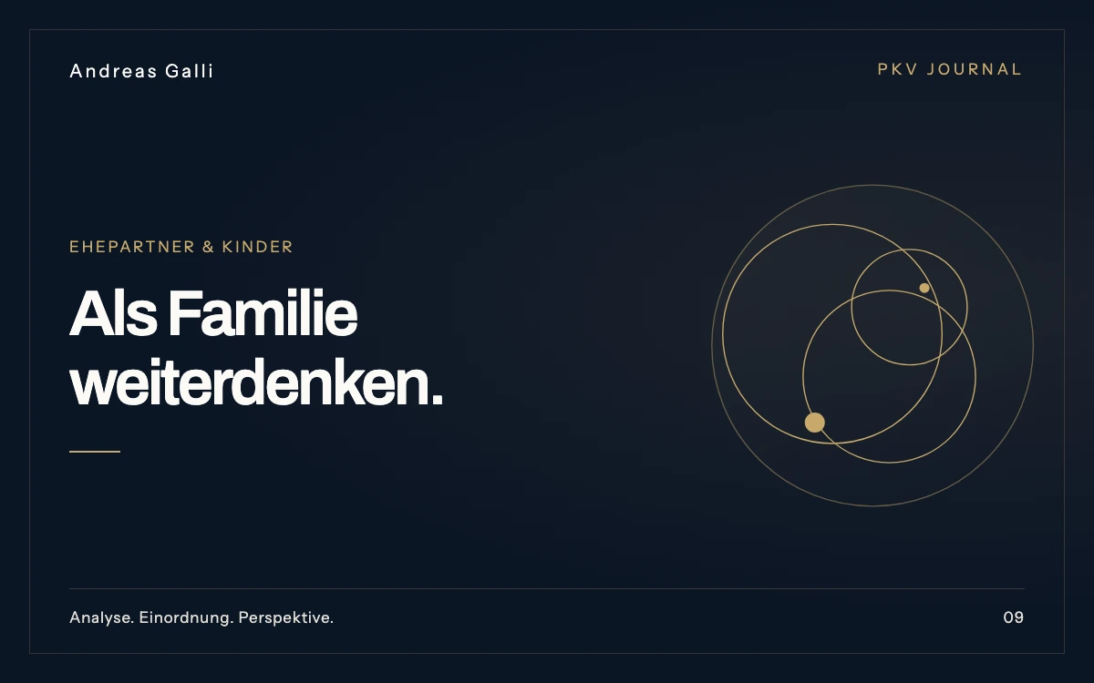 Beitragsbild zum Artikel: PKV Ehepartner und Kinder 2026: Wer wird wie versichert?