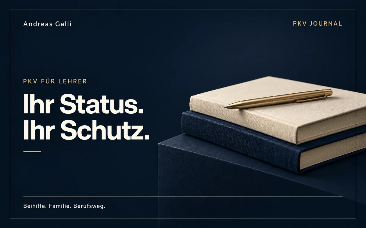 Beitragsbild zum Artikel: PKV für Lehrer 2026: Angestellt oder verbeamtet richtig entscheiden