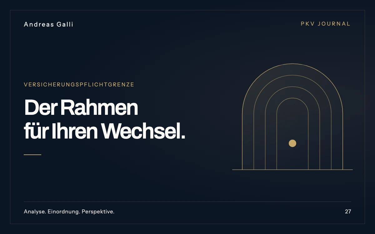 Beitragsbild zum Artikel: Versicherungspflichtgrenze 2026 und 2027: Welche JAEG gilt für Sie?