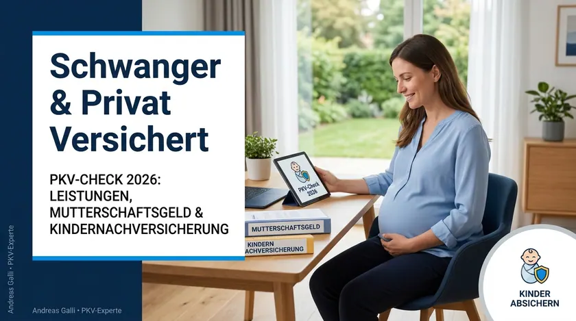 Beitragsbild zum Artikel: Schwanger und privat versichert: PKV-Check 2026