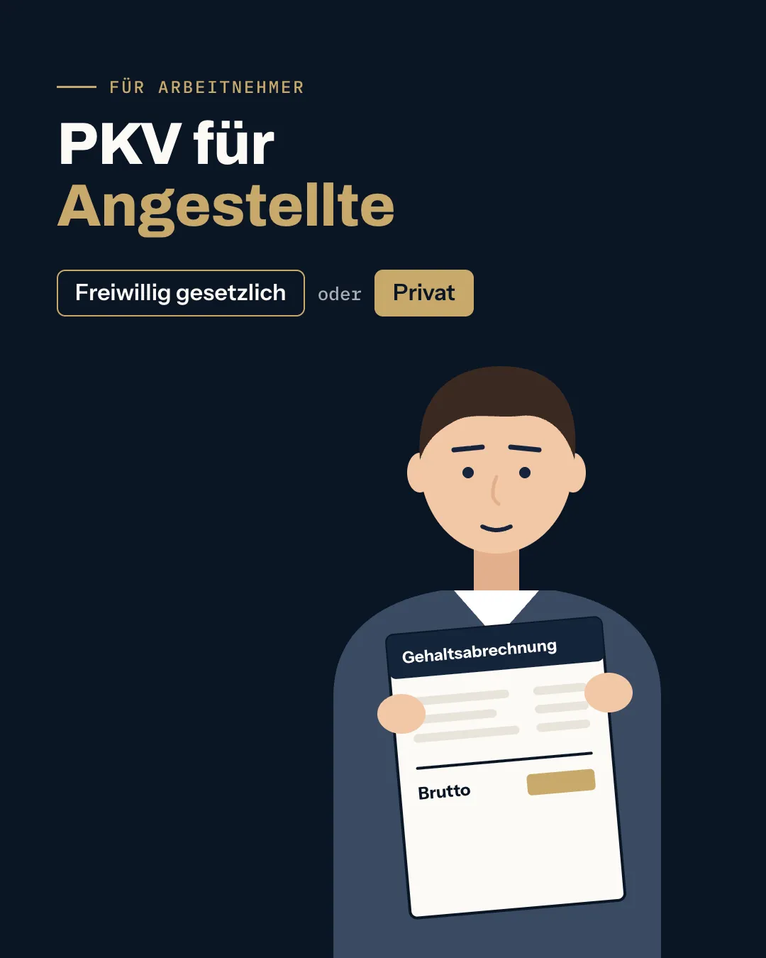 Vorschaubild zum Erklärvideo: PKV für Angestellte: Grenze, Arbeitgeberzuschuss und Beispielrechnung