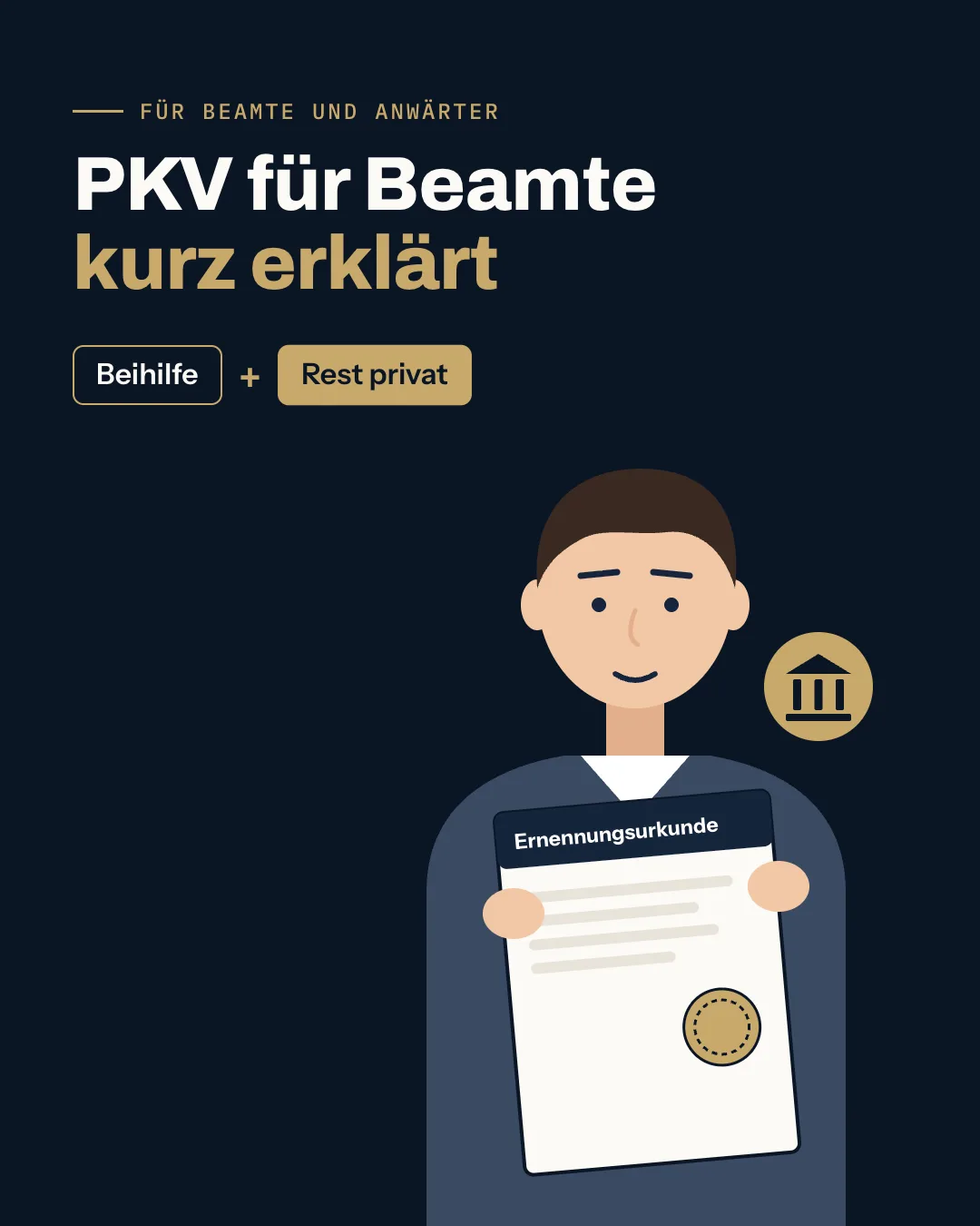 Vorschaubild zum Erklärvideo: PKV für Beamte: Beihilfe, Restkosten und Öffnungsaktion
